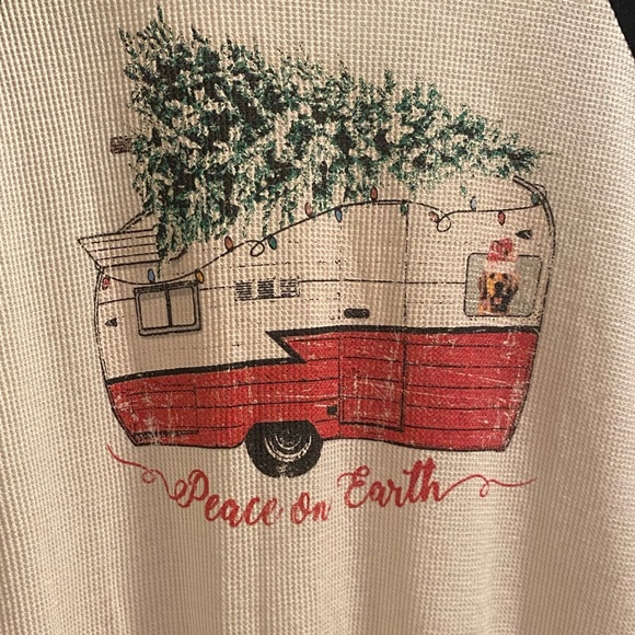 Altar'd State Peace On Earth Christmas Tee - Picture 2 of 7